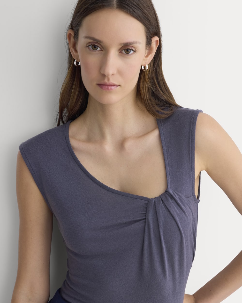 Asymmetrical Top in Butterluxe | Graystone - Image 4