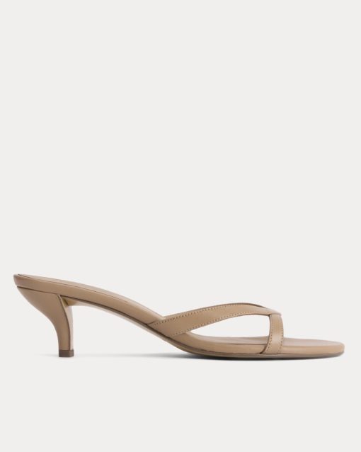 Sculpted Heel Sandal | Affogato