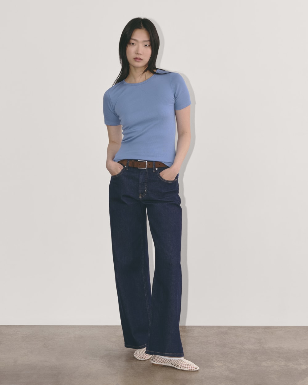 The Luxe Rib Crew | Bluebell - Image 3