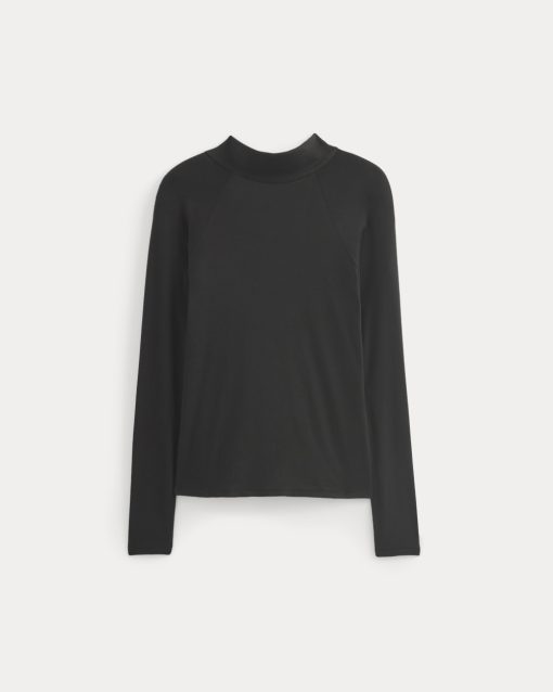 Alternative view of Tie-Neck Top in Butterluxe | Black