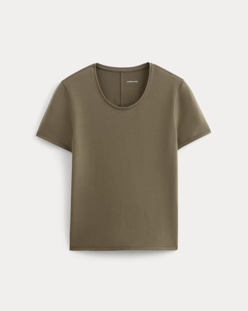 Alternative view of The Form Tee | Deep Taupe