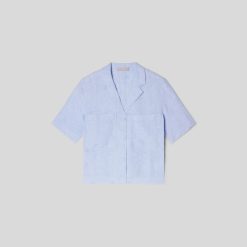 Alternative view of The Linen Workwear Shirt | Light Blue