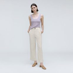 The Organic Wide-Leg Pant | Bone