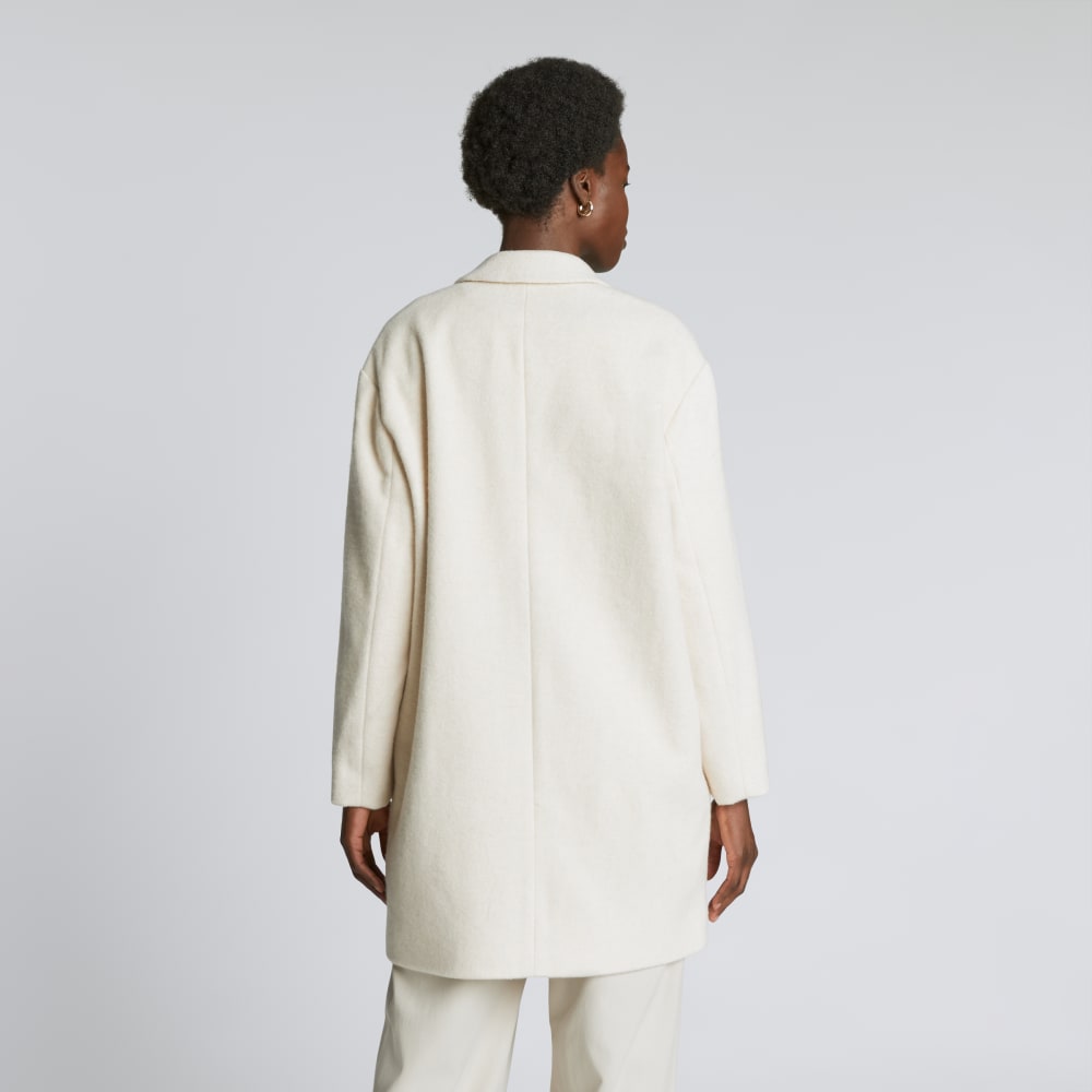 The Italian ReWool® Cocoon Coat | Cream - Image 3