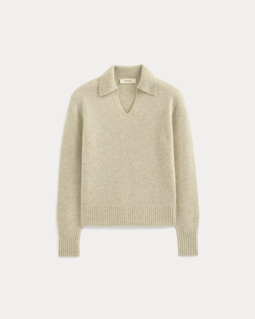 Alternative view of Cashmere Polo Sweater | Canvas