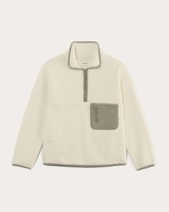 Alternative view of The ReNew Fleece Oversized Half-Zip | Heathered Oat