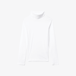 The Organic Cotton Turtleneck | White