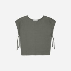 The Drawstring Tunic | Pewter Green