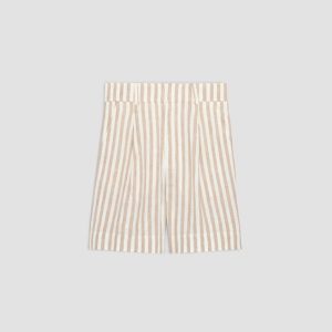 Alternative view of The Linen Way-High® Drape Short | Bone / Caramel