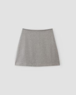 Alternative view of The Dream Mini Skirt | Mid Heather Grey