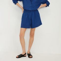 The Linen Boxer Short | Mazarine Blue