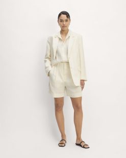 The Linen Way-High® Drape Short | Bone