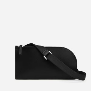 The Cactus Leather Sling Bag | Black