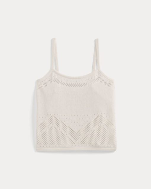 Alternative view of Lace-Knit Cami | Bone