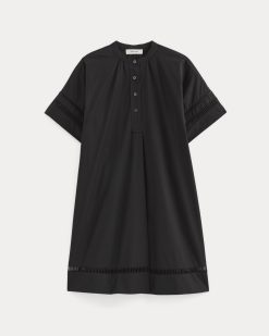 Alternative view of The Lace Trim Popover Dress | Black