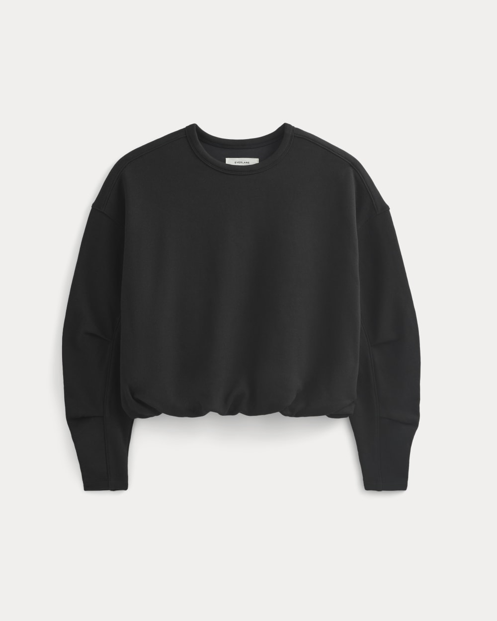 Lightweight Terry Bubble Sweatshirt | Black - Image 2