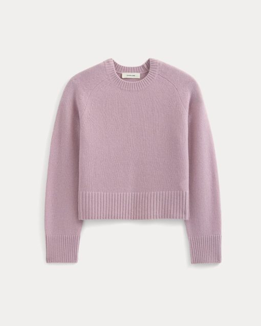 Alternative view of The Boxy Crew in Cashmere | Lilac Crush