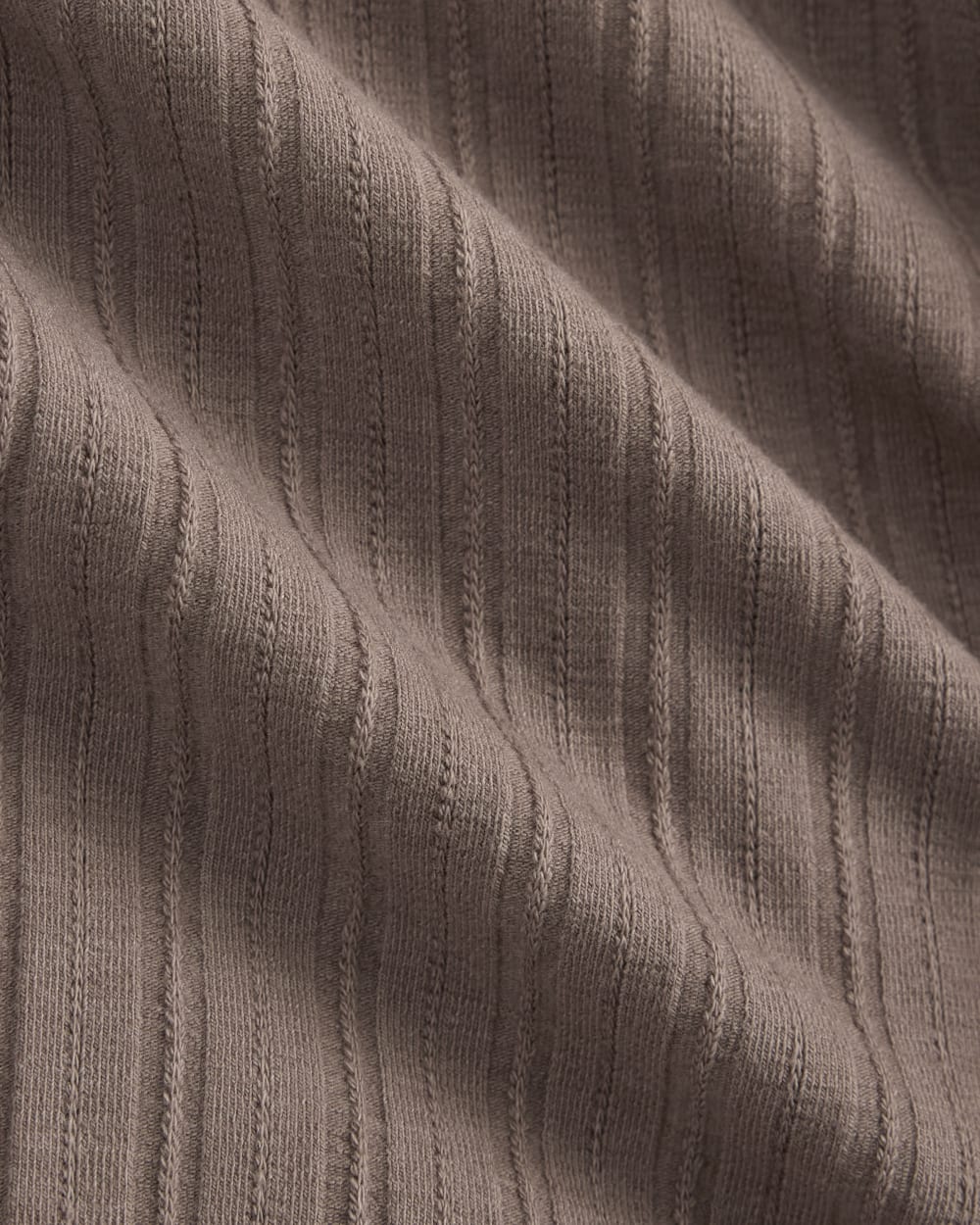 Cardigan in Pointelle | Heathered Chocolate Chip - Image 6