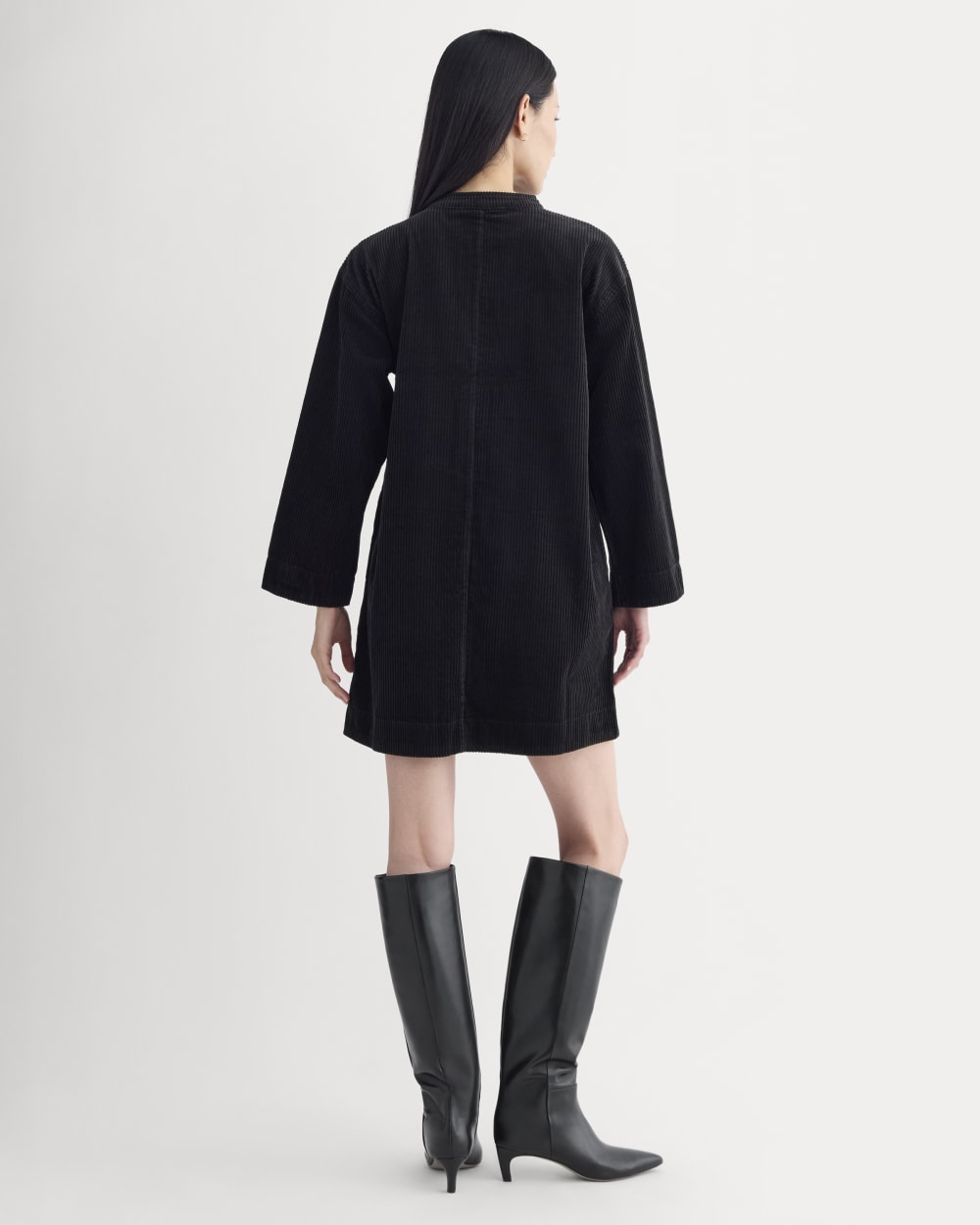 The Corduroy Mini Dress | Black - Image 4
