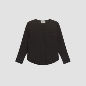 Alternative view of The Linen Popover Shirt | Black
