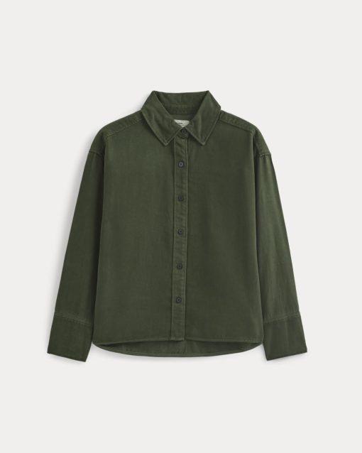 Alternative view of Boxy Shirt in Buttersoft | Dark Forest