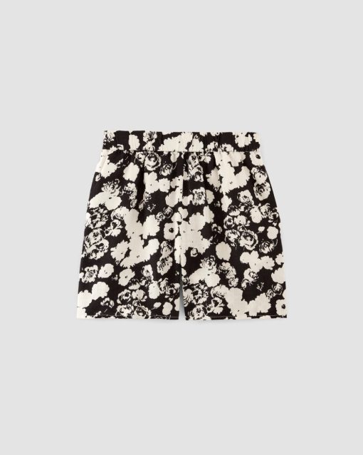 Alternative view of The Linen Easy Short | Black / Bone Floral