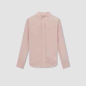 Alternative view of The Satin Relaxed Shirt | Petal Pink