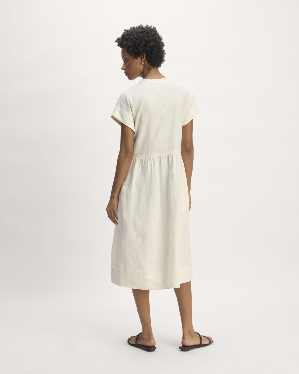 The Craft Dress in Linen | Bone - Image 7