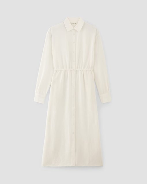 Alternative view of The Mini Jacquard Stripe Shirt Dress | Bone
