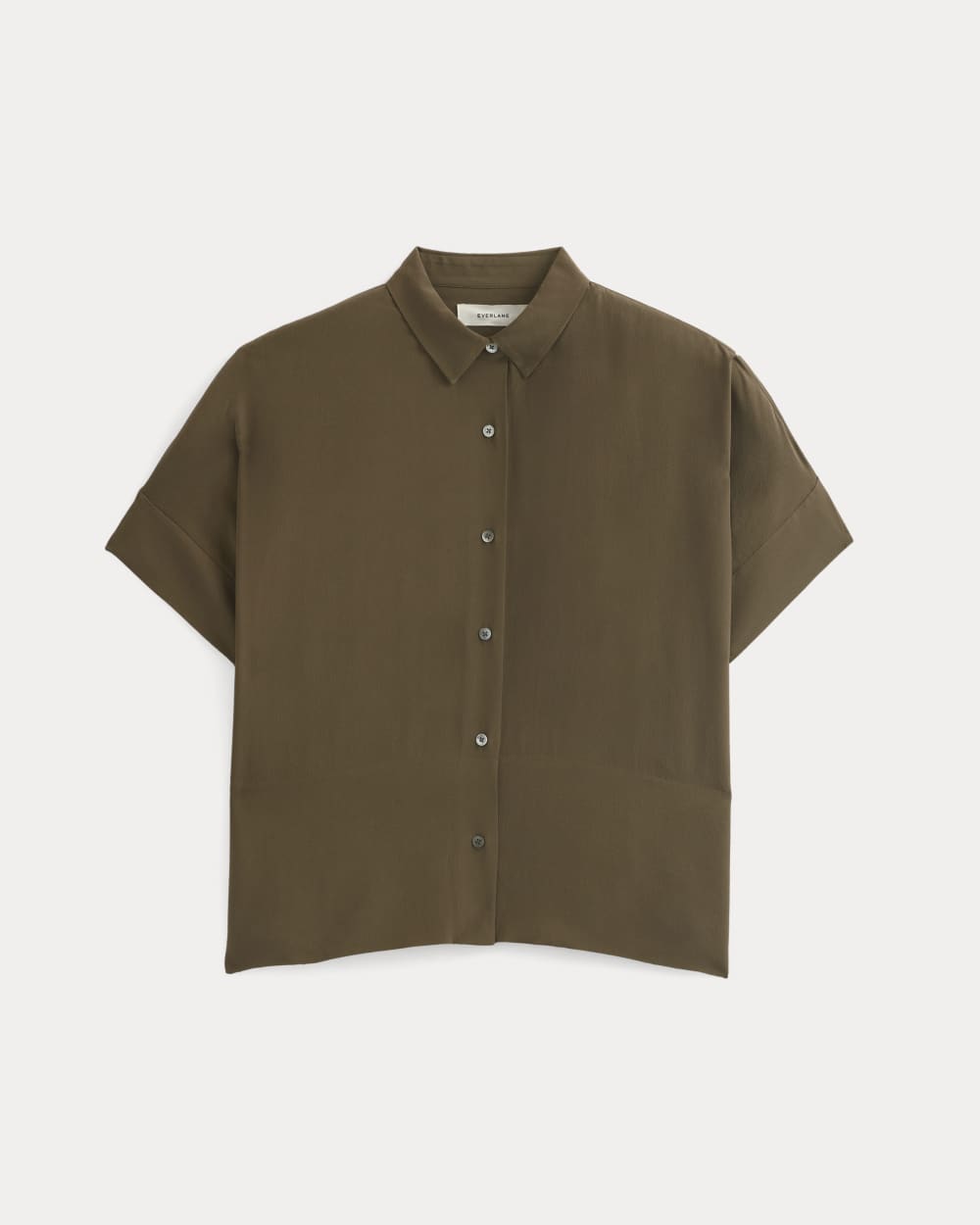 The Boxy Shirt in Washable Silk | Beech - Image 2