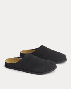 Alternative view of Suede Clog | Black Suede