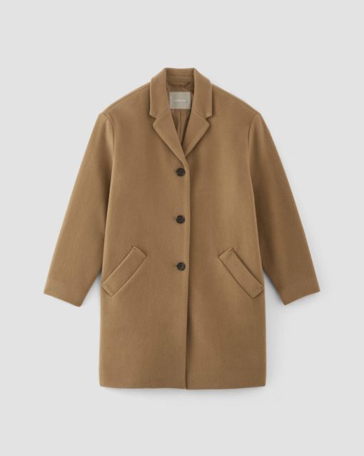 Alternative view of The Italian ReWool® Cocoon Coat | Camel