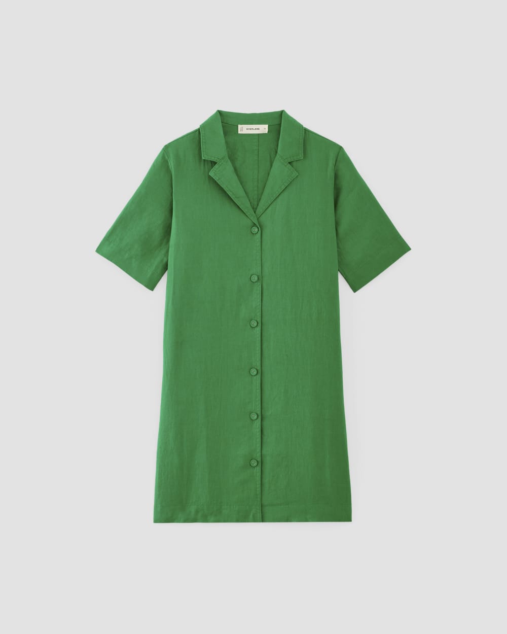 The Shirtdress in Linen | Grass Green - Image 2