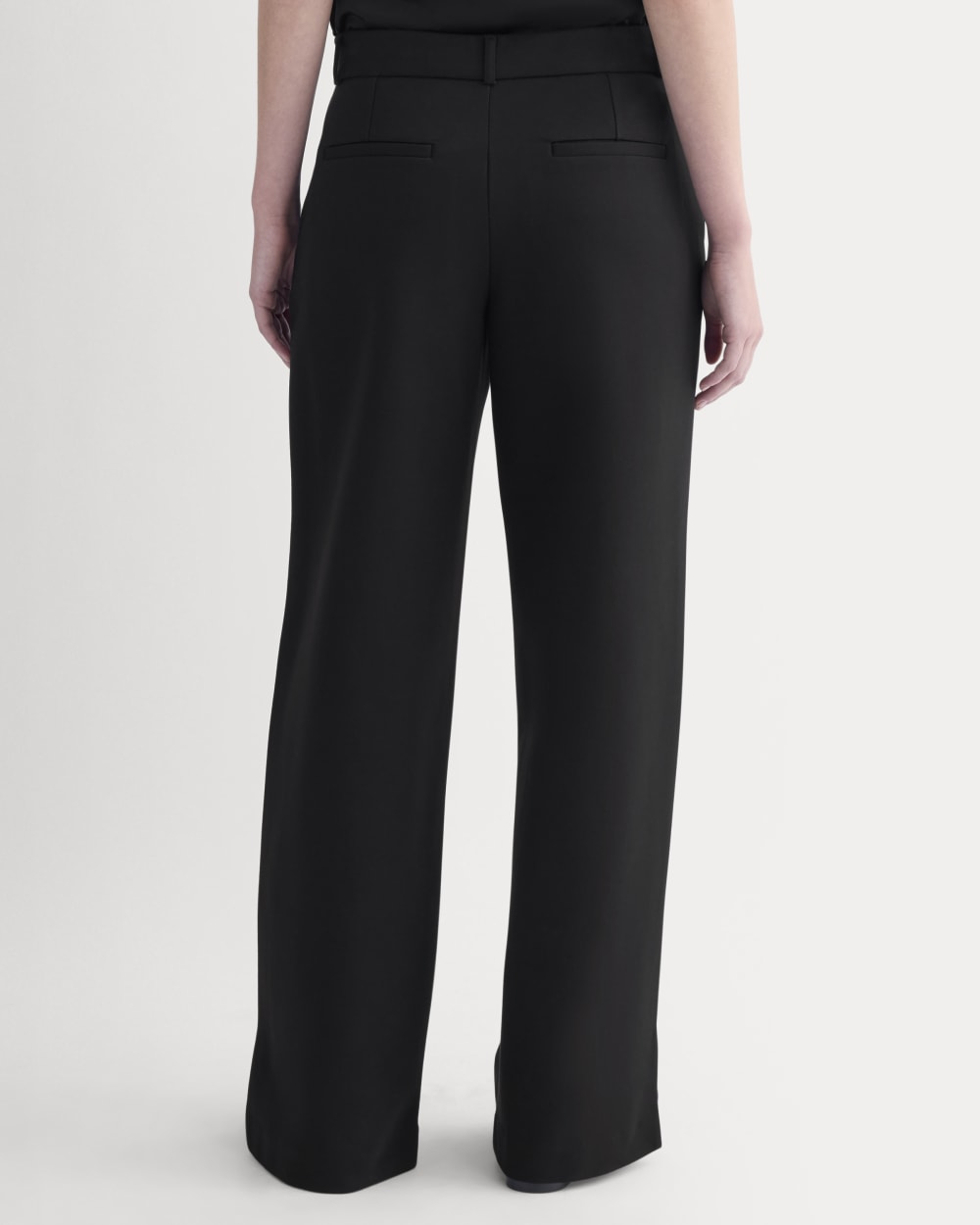 Ponte Wide-Leg Trouser | Black - Image 7