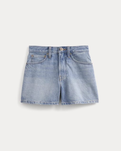 Alternative view of Classic Jean Short | Light Indigo