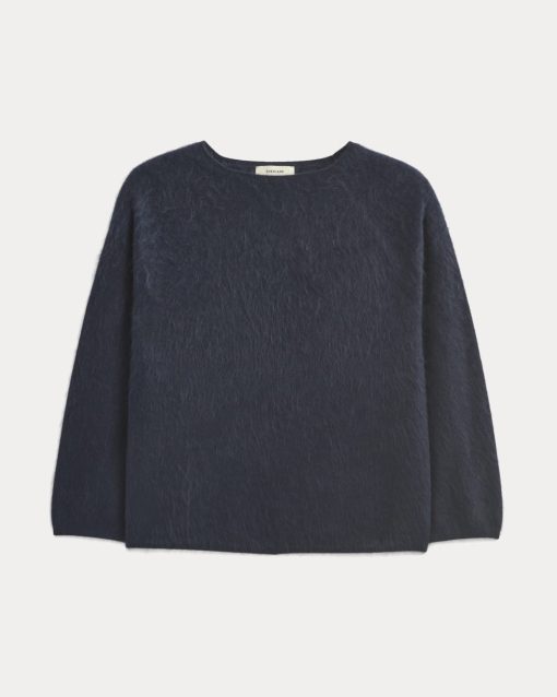 Alternative view of Lush Cashmere Boatneck Sweater | Starry Navy