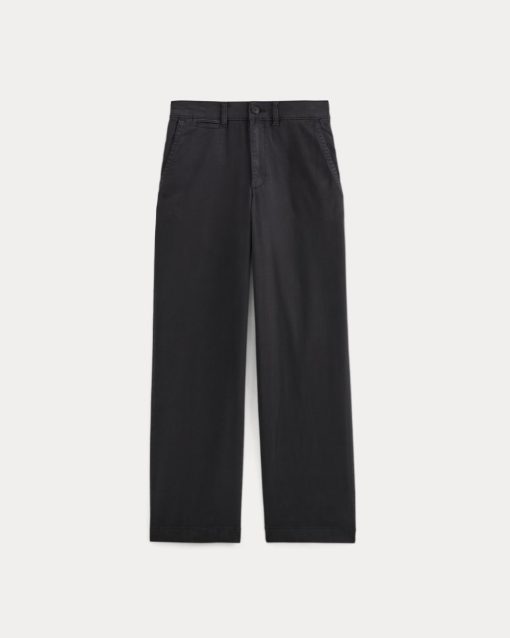 Alternative view of The Wide-Leg Chino | Black