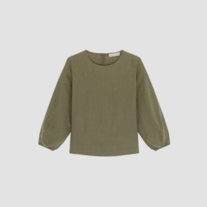 Alternative view of The Linen Long-Sleeve Top | Kalamata