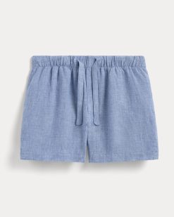 Alternative view of The Drawstring Boxer Short in Linen | Chambray