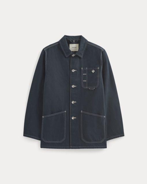 Alternative view of The Denim Chore Jacket | Garment-Dyed Navy