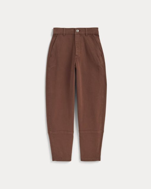 Alternative view of The Utility Barrel Pant | Rosewood | Regular