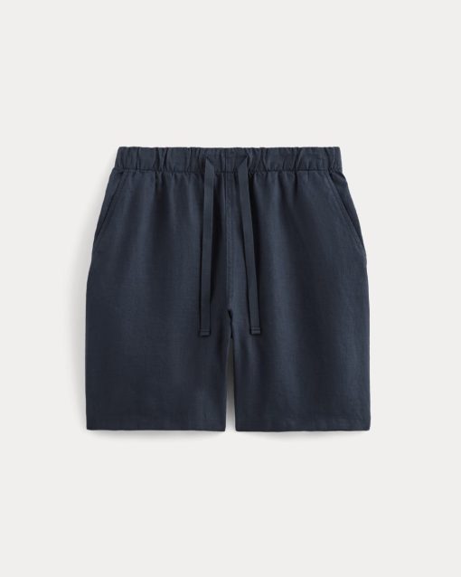Alternative view of The Linen Easy Short | Navy