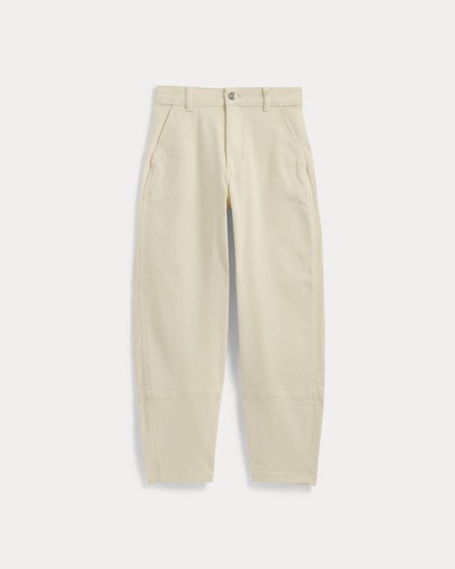Alternative view of The Utility Barrel Pant | Bone | Tall