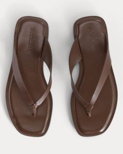 Alternative view of The Leather Flip Flop | Rum