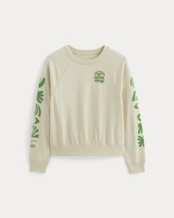 Alternative view of The Everlane x Parks Project Off-Duty Long-Sleeve Tee | Natural / Green