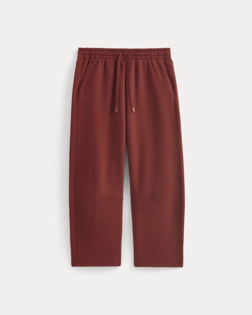 Alternative view of Luxe Fleece Barrel Sweatpant | Merlot