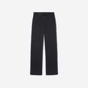 Alternative view of The Organic Wide-Leg Pant | Black