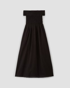 Alternative view of The Gauze Off-the-Shoulder Dress | Black