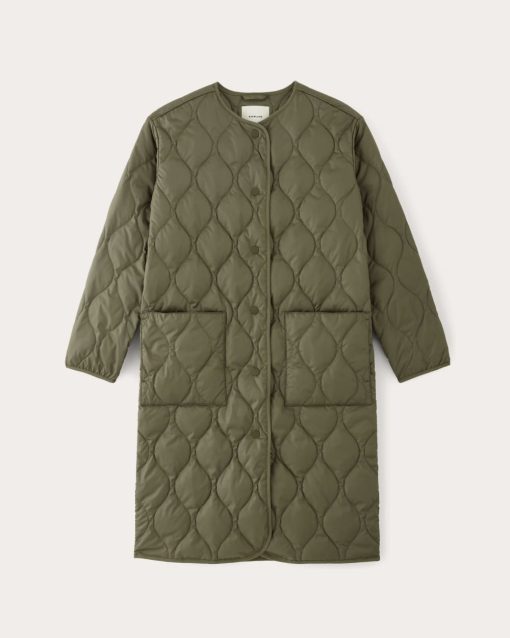 Alternative view of The Long Quilted Liner | Kalamata