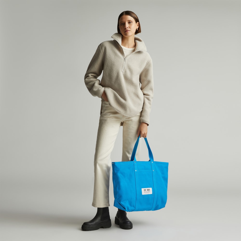The Organic Canvas Weekender | Brilliant Blue - Image 6